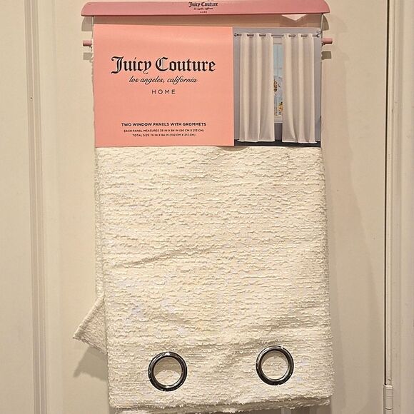 Juicy Couture Home Textured Two Window Panels w/Grommets - Picture 3 of 6